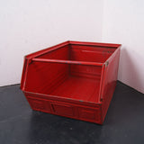 Children's Large Red Metal MARS Stackable Storage Crates