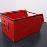 Children's Large Red Metal MARS Stackable Storage Crates