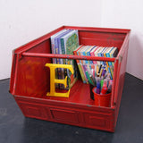 Children's Large Red Metal MARS Stackable Storage Crates