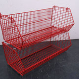 Children's Red Basket Storage Unit