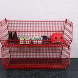 Children's Red Basket Storage Unit