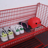 Children's Red Basket Storage Unit