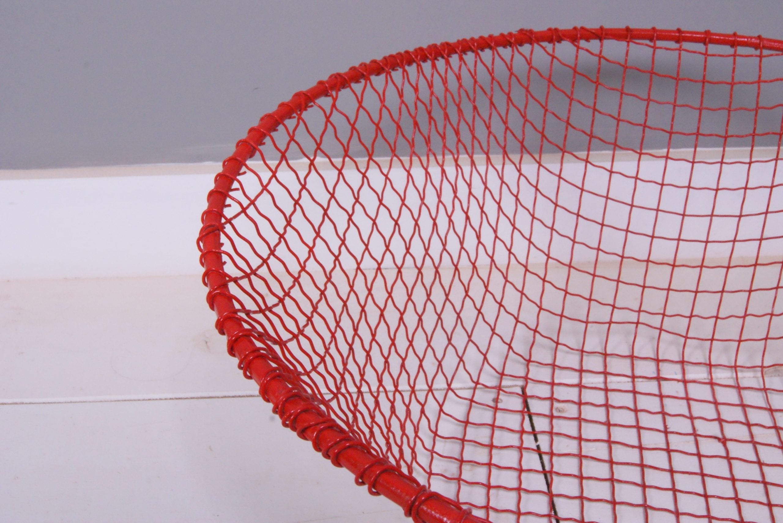 Children's Red Wire Storage Basket