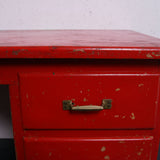 Children's Small Red Wooden Desk