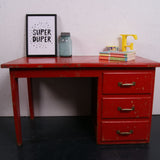 Children's Small Red Wooden Desk