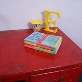 Children's Small Red Wooden Desk