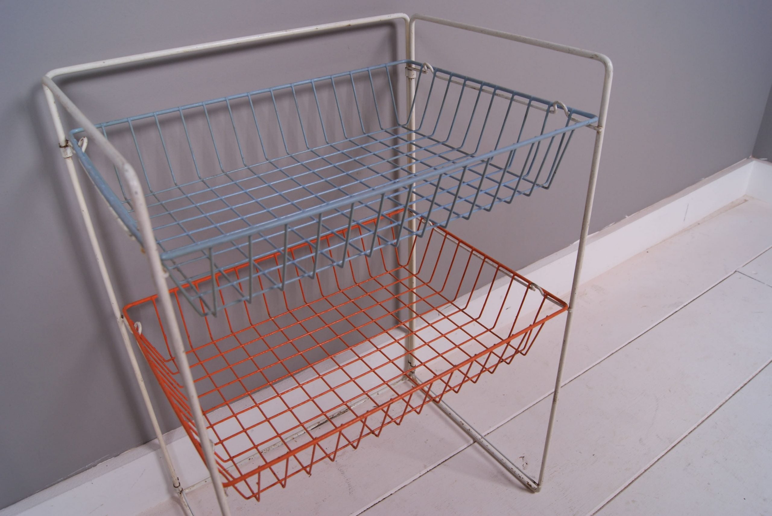 Children's Retro Storage Basket Unit