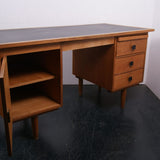 Oak Veneered Double Desk with Storage from Antwerp