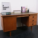 Oak Veneered Double Desk with Storage from Antwerp