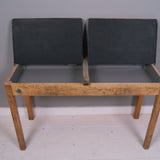 Children's Vintage Double School Desk with Chalkboard Lids