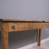 Children's Vintage Double School Desk with Chalkboard Lids