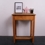 Children's Single Wooden School Desk with Lift up Lid and Footrest