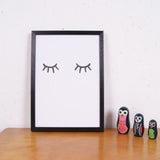 Children's Sleepy Eyes Print by Little Print Shop