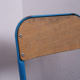 Children's Small French Turquoise Metal Legged Chairs