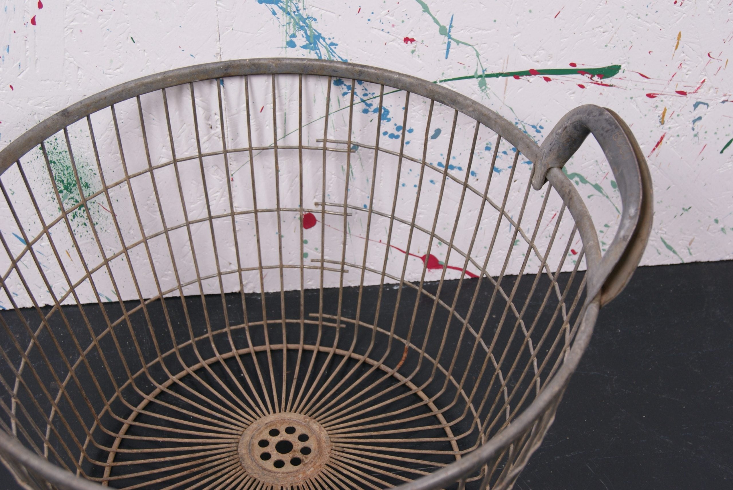 Children's Round Storage Basket from Belgium