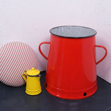 Small Red Maggie with Red Ticking Removable Seat Pad