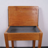 Children's Small Single Wooden School Desk with Lift up Lid