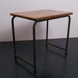 Children's Small Table with Tubular Metal Legs and Wooden Top