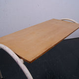 Children's Small White Metal Legged Table