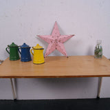 Children's Small White Metal Legged Table