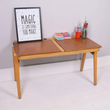 Children's Vintage Double Wooden Desk with Lift Up Lids