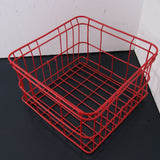 Children's Red Square Wire Storage Basket