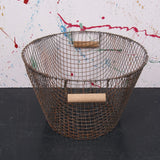 Children's Wire basket with Wooden Handles