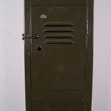 Children's Tall Single Green Metal Locker