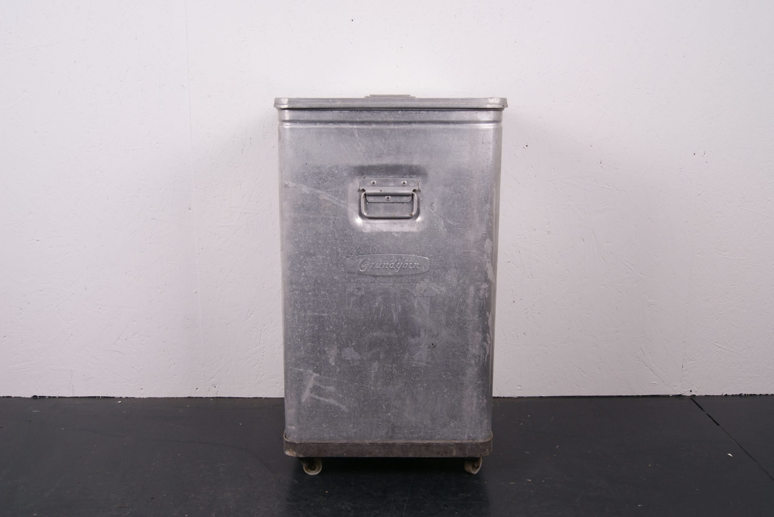 Tall Aluminium Grundy Bin on Wheels
