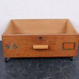 Children's Tall Wooden Storage Drawer on Castors