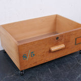 Children's Tall Wooden Storage Drawer on Castors