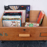 Children's Tall Wooden Storage Drawer on Castors