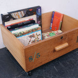 Children's Tall Wooden Storage Drawer on Castors