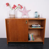 Children's Teak Cabinet with Sliding Doors