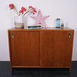 Children's Teak Cabinet with Sliding Doors
