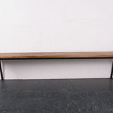 Children's School Bench with Black Metal Tubular Legs