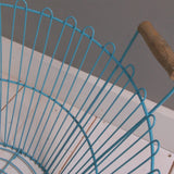 Children's Turquoise Wire Basket with Handles