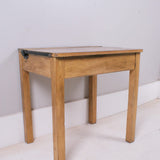 Children's Vintage School Desk with Chalkboard Lid and Penguin Lined Base