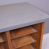 Children's Vintage School Storage Unit on Castors