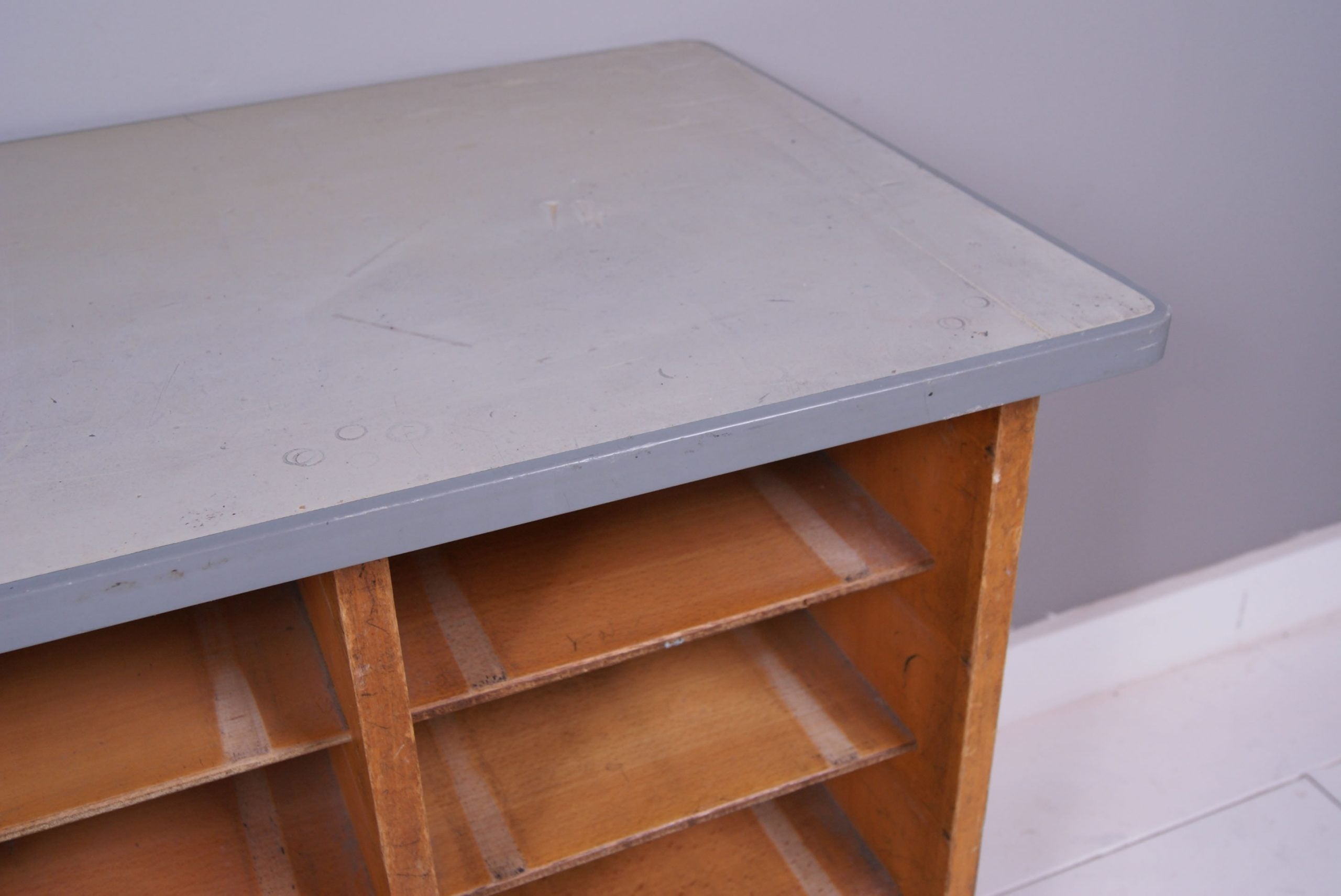 Children's Vintage School Storage Unit on Castors