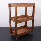 Children's Tall Wooden Trolley on Castors