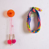 Orange Acrylic Wall Hook by Block
