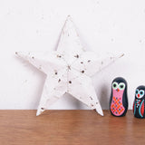 Children's White 12 inch Amish Tin Barn Star