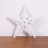 Children's White 12 inch Amish Tin Barn Star