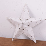 Children's White 12 inch Amish Tin Barn Star