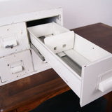 White Filing Cabinet with Four Drawers