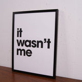 Children's White It Wasn't Me Print by Gayle Mansfield