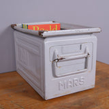 Children's Off White Metal Mars Storage Crates/boxes