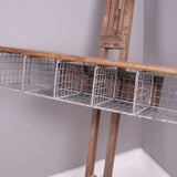Children's Wire Storage Unit with Wooden Shelf