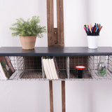 Children's Wire Pigeon holes with Wooden Top